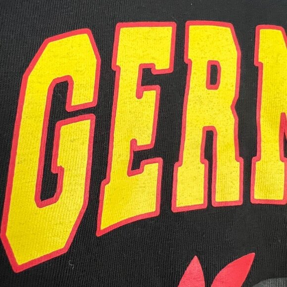 Germany Soccer Black Yellow Red Sports‎ Fan Novelty T-shirt by Striker Sz L - Picture 3 of 9